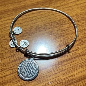 Alex and Ani LAUGH charm bangle